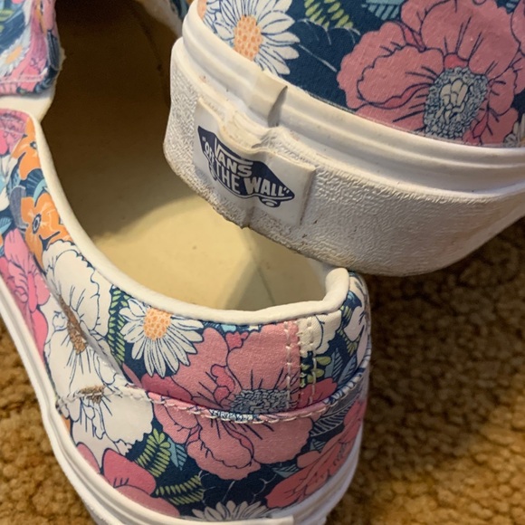 Vans Colorful Floral Slip-On Shoes - Picture 3 of 5